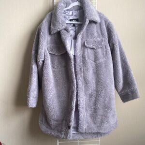 UGG Fluffy Lt. Purple Shirt Jacket size M